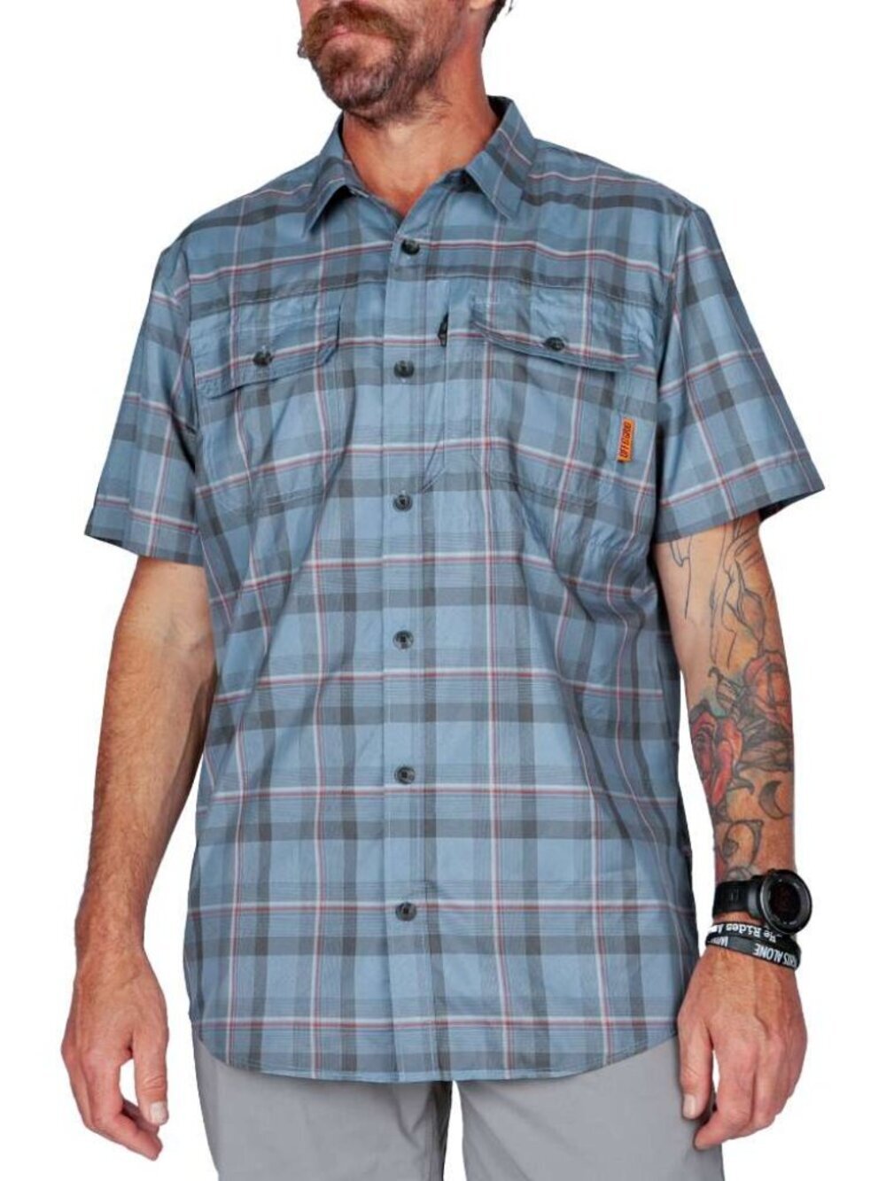 Off The Grid Surplus Squirrely Dan S/S Shirt - Pale Blue
